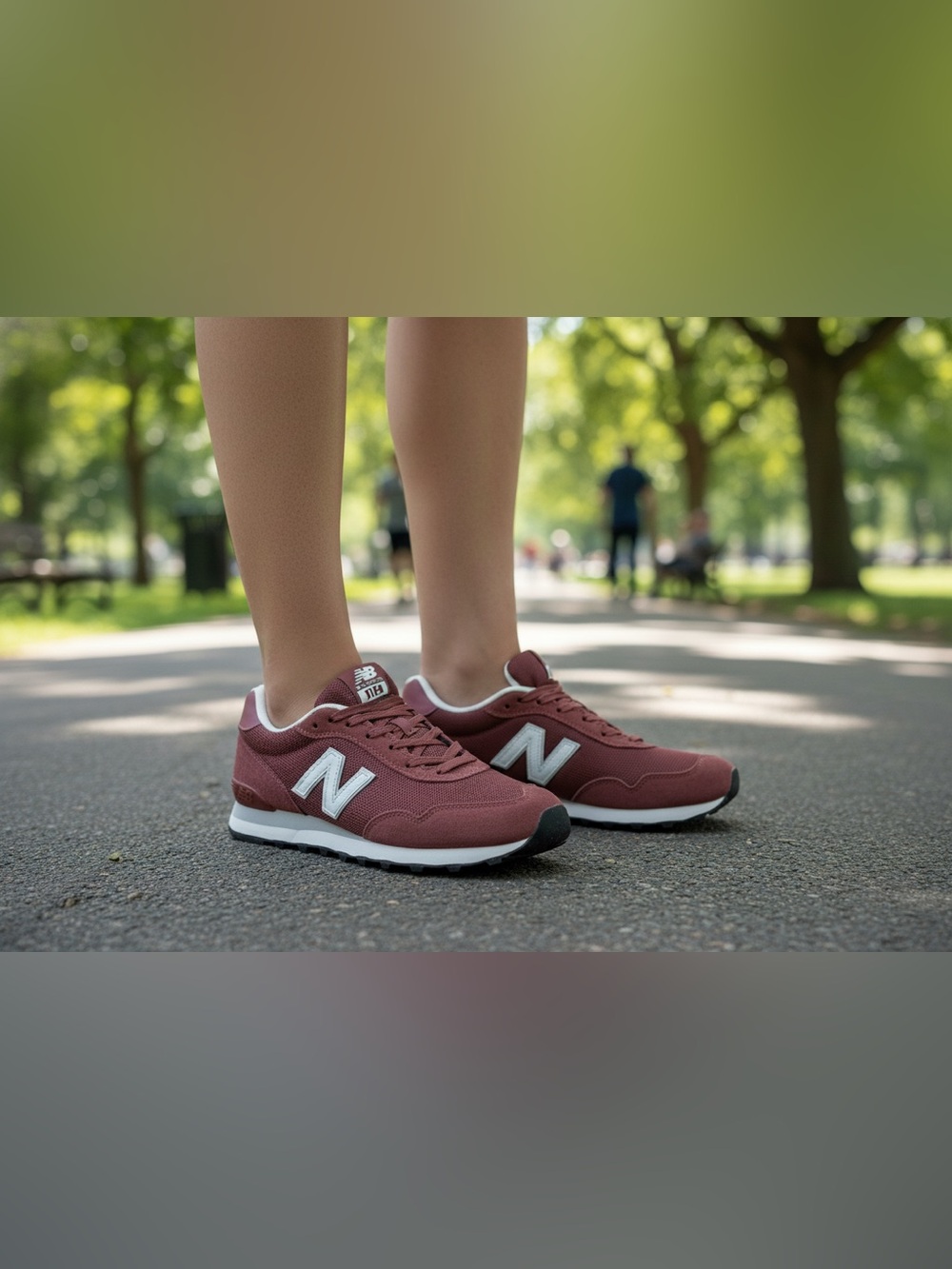 New Balance Women’s 515 Sneakers in Washed Burgundy, Size 9.5